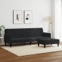 Zweiplätziges Schlafsofa mit schwarzem Samthocker. von , Sofas - Ref: Foro24-3258101, Preis: 334,81 €, Rabatt: %