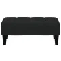 Sofá cama de 2 plazas con taburete terciopelo negro by , Sofas - Ref: Foro24-3258101, Price: 329,28 €, Discount: %