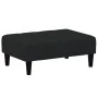 Sofá cama de 2 plazas con taburete terciopelo negro by , Sofas - Ref: Foro24-3258101, Price: 329,28 €, Discount: %