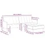 Sofá cama de 2 plazas con taburete terciopelo negro by , Sofas - Ref: Foro24-3258101, Price: 329,28 €, Discount: %