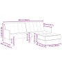 Sofá cama de 2 plazas con taburete terciopelo negro by , Sofas - Ref: Foro24-3258101, Price: 334,81 €, Discount: %