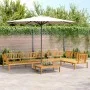 Set de sofás de palets de jardín 5 pzas madera maciza de acacia by , Outdoor sofas - Ref: Foro24-3209442, Price: 622,90 €, Di...