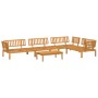 Set de sofás de palets de jardín 5 pzas madera maciza de acacia by , Outdoor sofas - Ref: Foro24-3209442, Price: 647,66 €, Di...