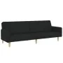 Sofá cama de 2 plazas con taburete tela negro by , Sofas - Ref: Foro24-3258090, Price: 356,38 €, Discount: %