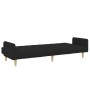 Zweiplätziges Schlafsofa mit Hocker, schwarzer Stoff. von , Sofas - Ref: Foro24-3258090, Preis: 333,09 €, Rabatt: %