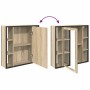 Juego de muebles de baño 2 pcs Marrón 60 x 30 x 60 cm