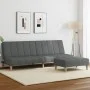 Zweiplätziges Schlafsofa mit dunkelgrauem Hocker. von , Sofas - Ref: Foro24-3258086, Preis: 321,03 €, Rabatt: %