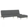 Zweiplätziges Schlafsofa mit dunkelgrauem Hocker. von , Sofas - Ref: Foro24-3258086, Preis: 321,03 €, Rabatt: %
