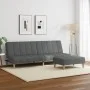 Zweiplätziges Schlafsofa mit dunkelgrauem Hocker. von , Sofas - Ref: Foro24-3258086, Preis: 321,03 €, Rabatt: %
