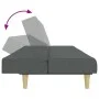 Zweiplätziges Schlafsofa mit dunkelgrauem Hocker. von , Sofas - Ref: Foro24-3258086, Preis: 321,03 €, Rabatt: %