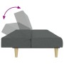 Zweiplätziges Schlafsofa mit dunkelgrauem Hocker. von , Sofas - Ref: Foro24-3258086, Preis: 313,41 €, Rabatt: %