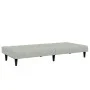 Sofá cama de 2 plazas con taburete terciopelo gris claro by , Sofas - Ref: Foro24-3258092, Price: 305,10 €, Discount: %