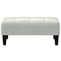 Zweiplätziges Schlafsofa mit Hocker aus hellem grauen Samtstoff. von , Sofas - Ref: Foro24-3258092, Preis: 293,55 €, Rabatt: %