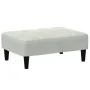 Sofá cama de 2 plazas con taburete terciopelo gris claro by , Sofas - Ref: Foro24-3258092, Price: 305,10 €, Discount: %