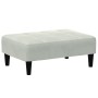 Zweiplätziges Schlafsofa mit Hocker aus hellem grauen Samtstoff. von , Sofas - Ref: Foro24-3258092, Preis: 293,55 €, Rabatt: %