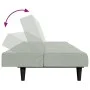 Sofá cama de 2 plazas con taburete terciopelo gris claro by , Sofas - Ref: Foro24-3258092, Price: 305,10 €, Discount: %