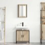 Juego de muebles de baño 2 pcs Marrón 60 x 30 x 60 cm