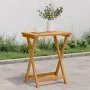 Mesa de jardín plegable madera maciza de acacia 50x36x60 cm by , Garden tables - Ref: Foro24-364895, Price: 49,39 €, Discount: %