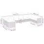 Set de sofás de jardín 10 pzas cojines ratán sintético negro by , Garden sets - Ref: Foro24-3262019, Price: 742,01 €, Discoun...