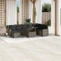 Gartenmöbel-Set 9-teilig mit grauen Polstern aus synthetischem Rattan von , Gartensets - Ref: Foro24-3267470, Preis: 554,70 €...