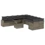 Set de sofás de jardín 11 pzas y cojines ratán sintético gris by , Garden sets - Ref: Foro24-3267540, Price: 686,71 €, Discou...