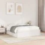 Solid white pine wood bed frame 150x200 cm by , Beds and slatted bases - Ref: Foro24-3282373, Price: 216,06 €, Discount: %