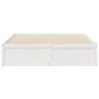 Solid white pine wood bed frame 150x200 cm by , Beds and slatted bases - Ref: Foro24-3282373, Price: 216,06 €, Discount: %