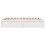 Solid white pine wood bed frame 150x200 cm by , Beds and slatted bases - Ref: Foro24-3282373, Price: 218,78 €, Discount: %