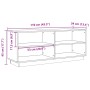 Mueble zapatero madera maciza de pino marrón cera 110x34x45 cm von , Schuhregale und Schuhorganisatoren - Ref: Foro24-847123,...