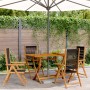 Sillas de jardín reclinables 4 uds madera maciza acacia negro by , Garden chairs - Ref: Foro24-3214529, Price: 306,20 €, Disc...