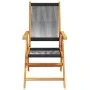 Sillas de jardín reclinables 4 uds madera maciza acacia negro von , Gartenstühle - Ref: Foro24-3214529, Preis: 325,41 €, Raba...