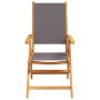 Sillas de jardín reclinables 8 uds tela madera maciza antracita by , Garden chairs - Ref: Foro24-3214543, Price: 589,03 €, Di...