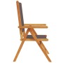 Sillas de jardín reclinables 8 uds tela madera maciza antracita by , Garden chairs - Ref: Foro24-3214543, Price: 589,03 €, Di...