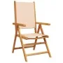Gartenstühle 2 Stück Massivholz Akazie und beige Stoff von , Gartenstühle - Ref: Foro24-367660, Preis: 151,42 €, Rabatt: %