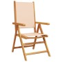 Gartenstühle 2 Stück Massivholz Akazie und beige Stoff von , Gartenstühle - Ref: Foro24-367660, Preis: 154,34 €, Rabatt: %