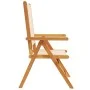 Sillas de jardín 2 uds madera maciza acacia y tela beige de , Sillas de jardín - Ref: Foro24-367660, Precio: 151,42 €, Descue...