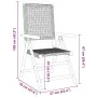 8 Stück verstellbare Gartenstühle aus PE-Rattan und massivem Holz in Schwarz von , Gartenstühle - Ref: Foro24-3214522, Preis:...