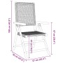 8 Stück verstellbare Gartenstühle aus PE-Rattan und massivem Holz in Schwarz von , Gartenstühle - Ref: Foro24-3214522, Preis:...