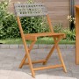 Bistrostühle, 2 Stück Massivholz Akazie Rattan PE Grau von , Gartenstühle - Ref: Foro24-367676, Preis: 82,38 €, Rabatt: %