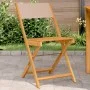 Sillas de bistró 2 uds madera maciza acacia y tela gris taupe de , Sillas de jardín - Ref: Foro24-367683, Precio: 84,16 €, De...
