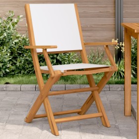 Gartenstühle 2 Stück Massivholz Akazie und cremeweißer Stoff von , Gartenstühle - Ref: Foro24-367669, Preis: 115,34 €, Rabatt: %