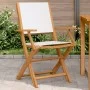 Gartenstühle 2 Stück Massivholz Akazie und cremeweißer Stoff von , Gartenstühle - Ref: Foro24-367669, Preis: 115,34 €, Rabatt: %