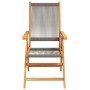 Sillas de jardín reclinables 8 uds madera maciza acacia gris by , Garden chairs - Ref: Foro24-3214534, Price: 667,21 €, Disco...