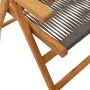 8 verstellbare Gartenstühle aus massivem Akazienholz in Grau von , Gartenstühle - Ref: Foro24-3214534, Preis: 654,48 €, Rabat...