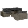Gartensofagarnitur 11-teilig mit grauen Polstern aus synthetischem Rattan von , Gartensets - Ref: Foro24-3276506, Preis: 637,...