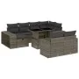 Gartensofagarnitur 11-teilig mit grauen Polstern aus synthetischem Rattan von , Gartensets - Ref: Foro24-3276506, Preis: 637,...