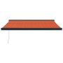Toldo retráctil aluminio y tela naranja y marrón 3,5x2,5 m de , Toldos - Ref: Foro24-3154567, Precio: 547,26 €, Descuento: %
