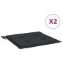 Cojines de silla de jardín 2 uds tela Oxford negro 50x50x3 cm de , Cojines para sillas y sofás - Ref: Foro24-47603, Precio: 2...