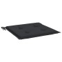 Cojines de silla de jardín 2 uds tela Oxford negro 50x50x3 cm de , Cojines para sillas y sofás - Ref: Foro24-47603, Precio: 2...
