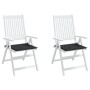 Cojines de silla de jardín 2 uds tela Oxford negro 50x50x3 cm de , Cojines para sillas y sofás - Ref: Foro24-47603, Precio: 2...